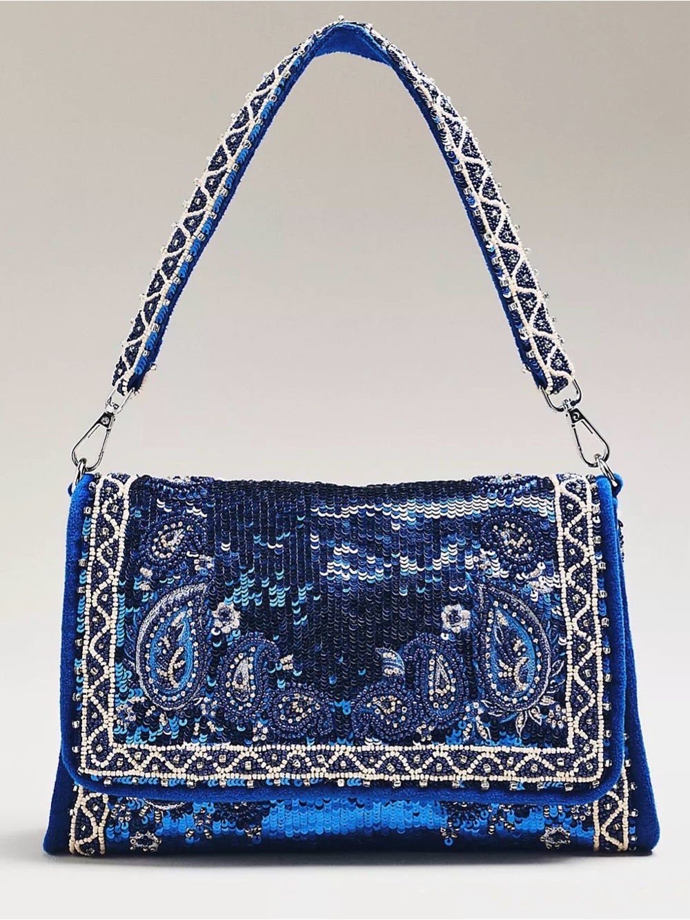 Anthropologie Maeve Audra Embellished Shoulder Bag